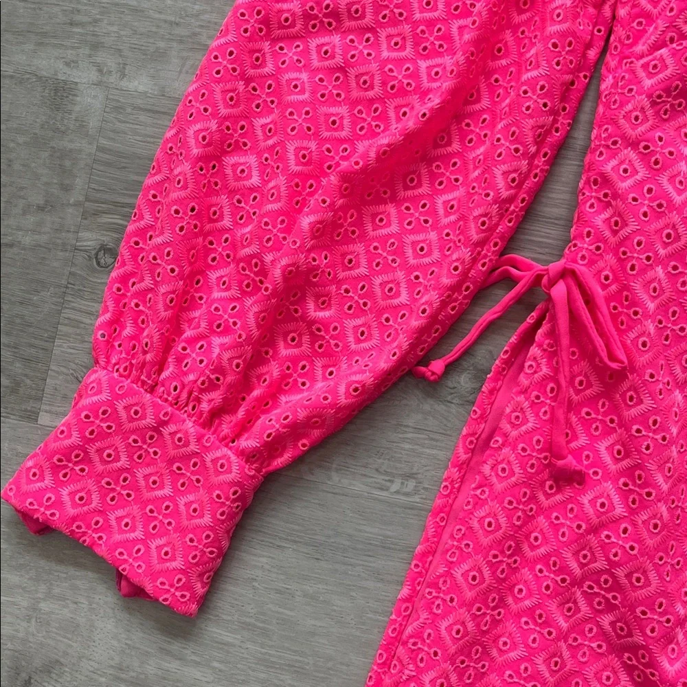 Lilly Pulitzer Aisha Romper Dress Pink NWT Womens 6 Resort Summer Beach Vacation - Picture 8 of 16